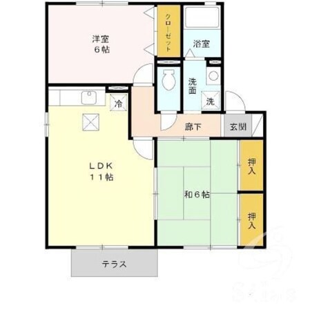 河内花園駅 徒歩28分 1階の物件間取画像